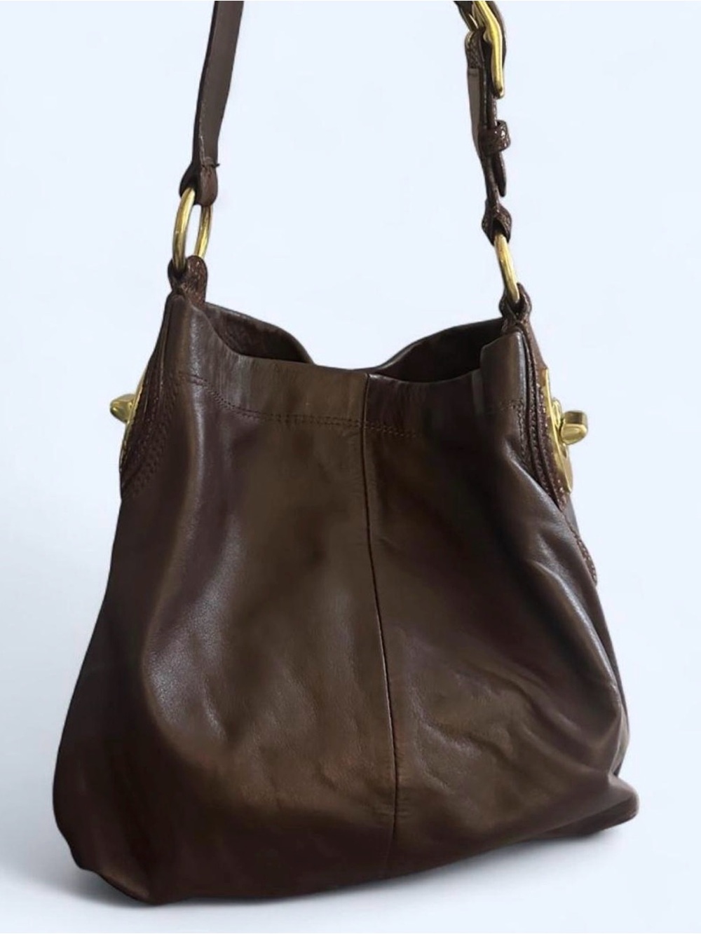 Coach Penelope Brown Leather Shoulder Bag 🤎